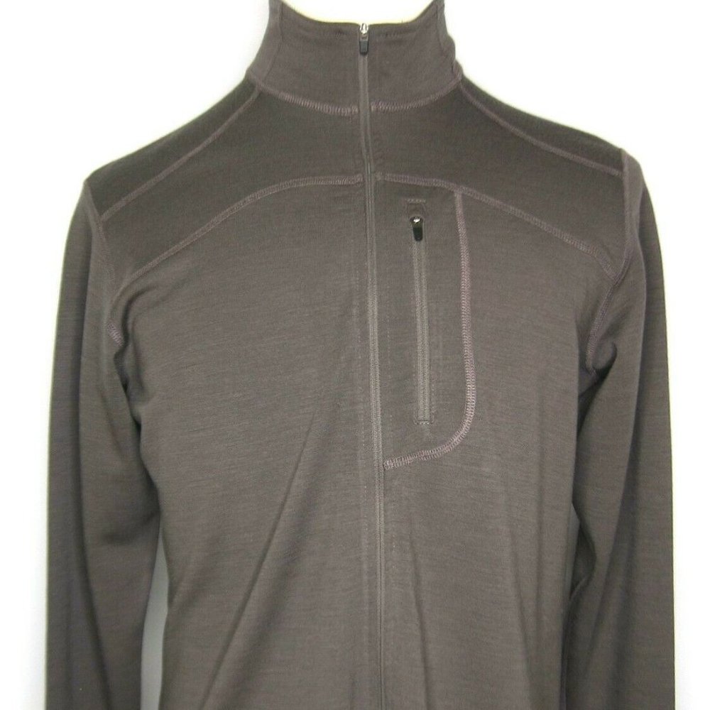 Ibex Shak Lite Full-Zip Mudd Merino Wool Sweater